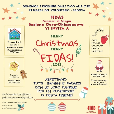 Merry Christmas Merry FIDAS-domenica 8 Dicembre 2024