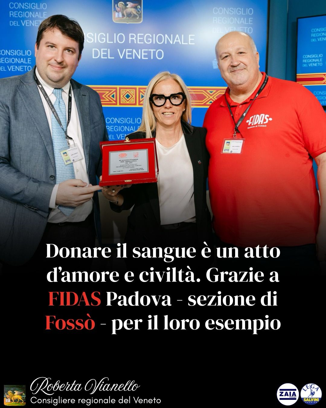 Consigliere regionale Roberta Vianello: “Donare il sangue è un atto di amore e di civiltà"